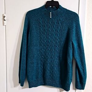 Karen Scott Green Stretch Sweater – Excellent Condition (Size XL)